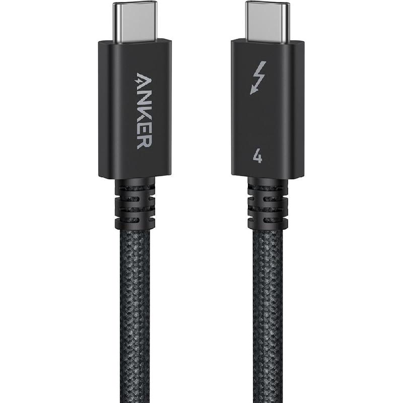 Anker Prime Thunderbolt 4 Sync & Charge Cable, 3.30 ft ( 1.01 m ), Black