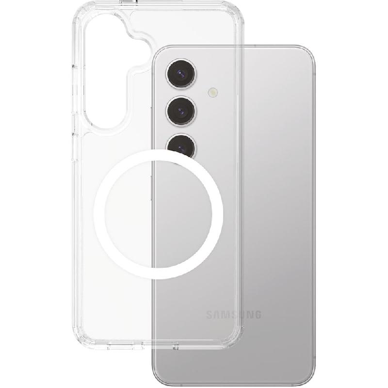 PanzerGlass Urban Combat Back Cover Mobile Case with MagSafe, for Samsung Galaxy S25, Clear