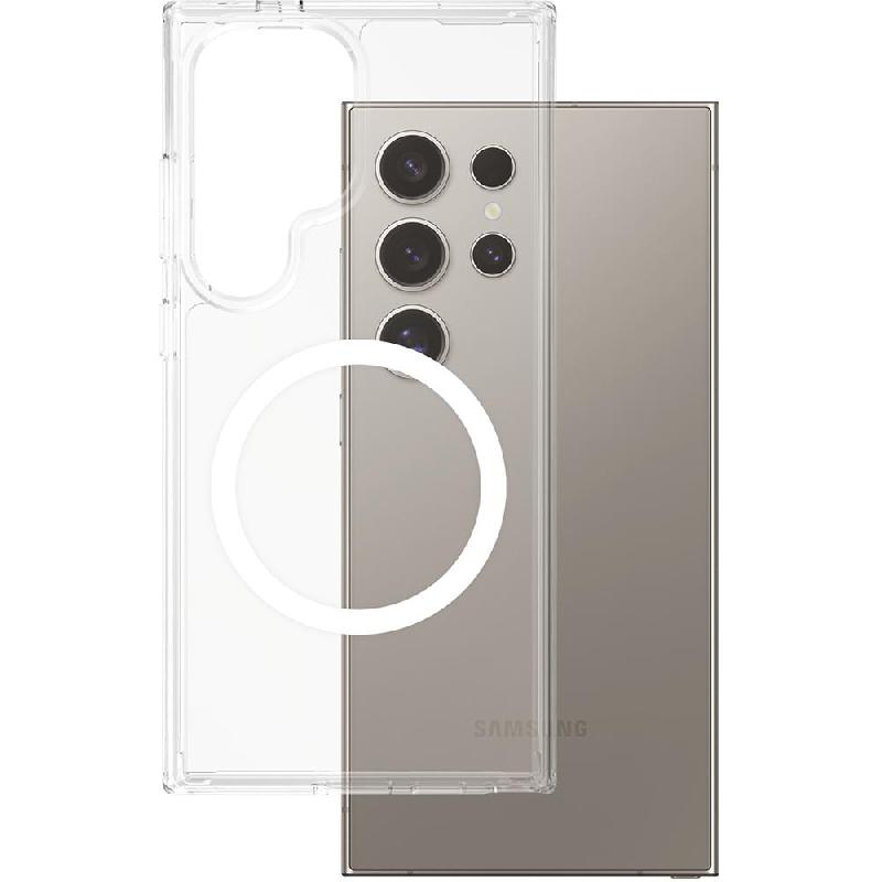 PanzerGlass Urban Combat Back Cover Mobile Case with MagSafe, for Samsung Galaxy S25 Ultra, Clear