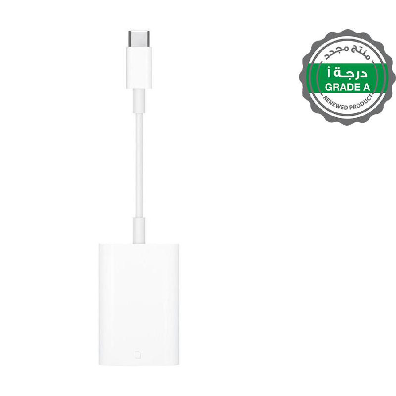 Renewed Grade A Apple Adapter USB-C Multi-card Reader, USB-C, White