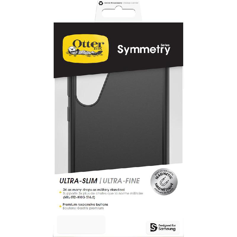 OtterBox Symmetry Magnetic Back Cover Mobile Case with MagSafe, for Samsung Galaxy S25+, Black — 3