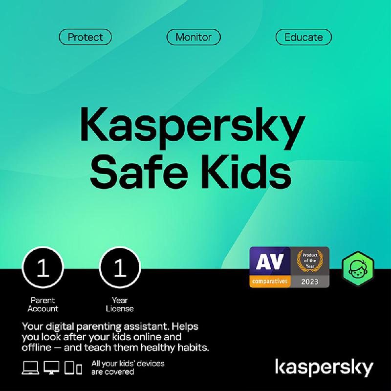 Kaspersky Safe Kids, Arabic/English, 1 User (1 Year), Product Key (Internet Download)