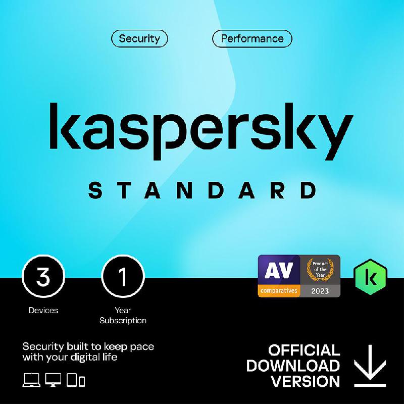 Kaspersky STANDARD, Arabic/English, 3 Devices (1 Year), Product Key (Internet Download)