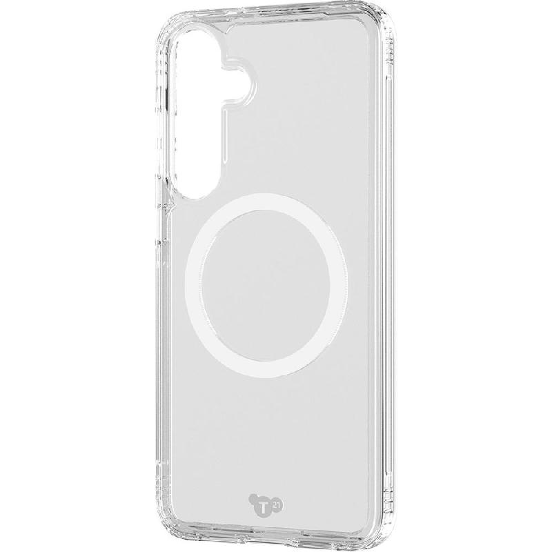 Tech21 EvoClear with Magnet Back Cover Mobile Case with MagSafe, for Samsung Galaxy S25+, Clear