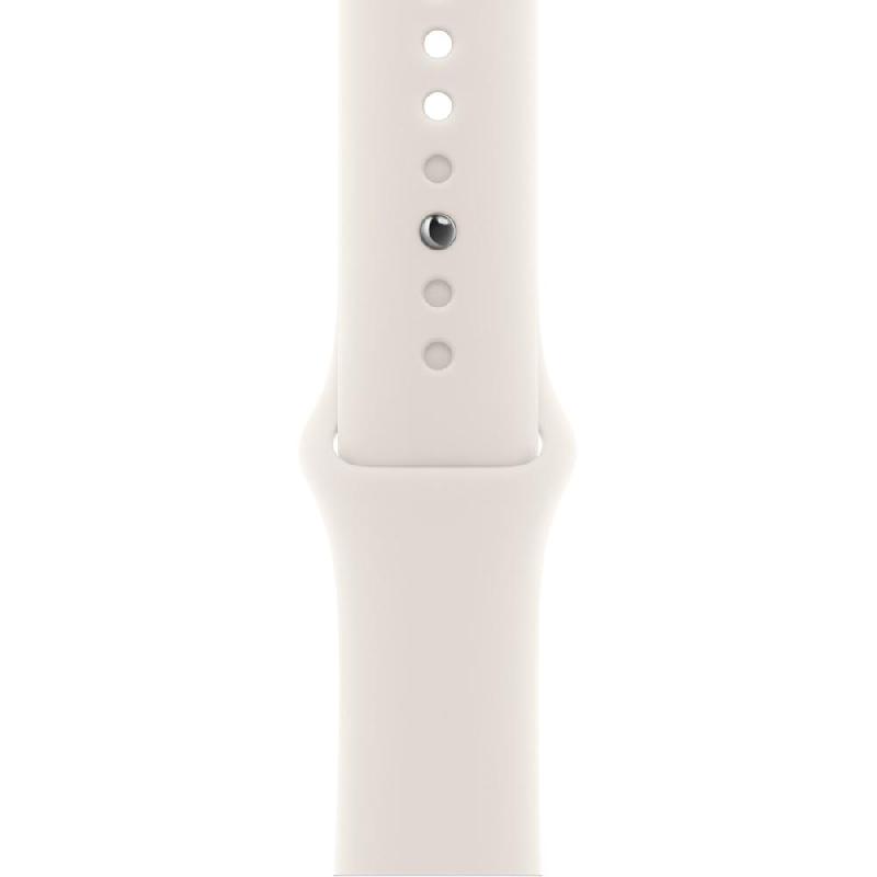 Apple Sport Band Wrist Strap, for Apple Watch SE 40 2nd Gen/Watch Series 6 40/Watch Series 5 40, Fluoroelastomer, Small/Medium Band Size, Starlight