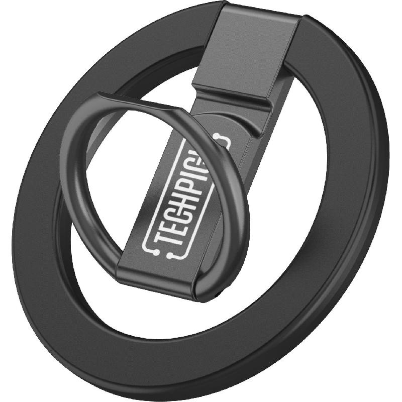 Techpick Phone Grip & Stand, Universal, for Most Devices, Black