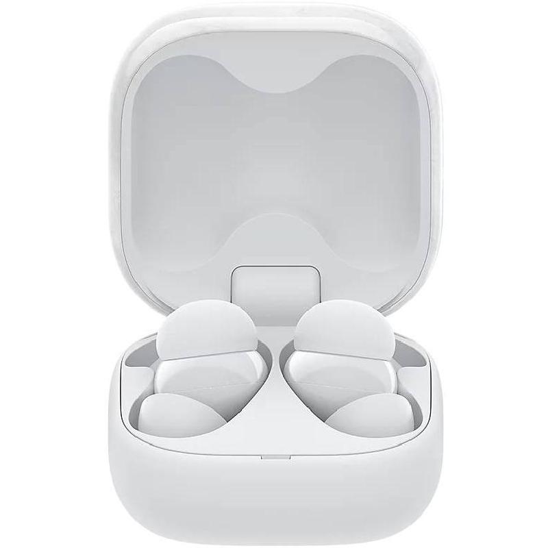 Sony LinkBuds Fit Earbuds, Noise Cancelling, Bluetooth, USB (Charging), Built-in Microphone, White