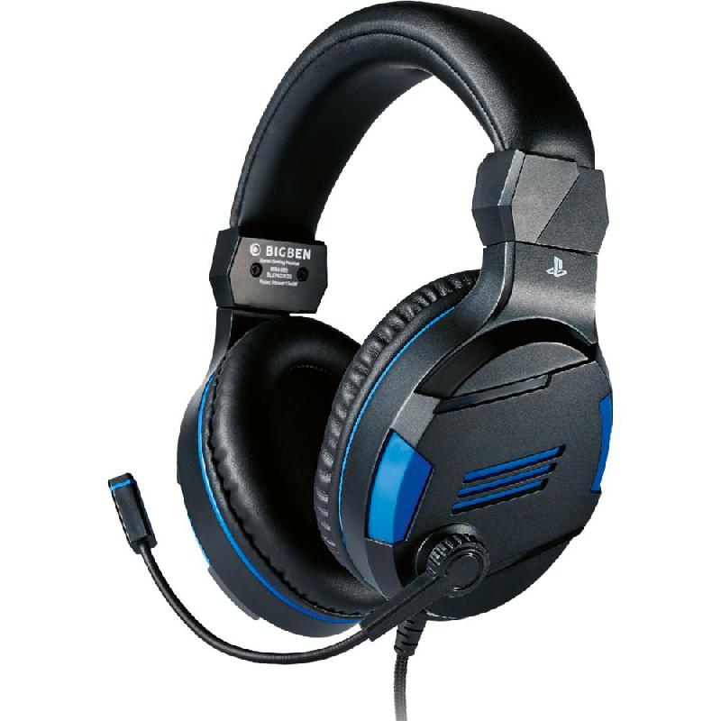 BigBen V3 Stereo Gaming Headset, Wired, 3.5 mm Connector, Rotating Microphone, Black