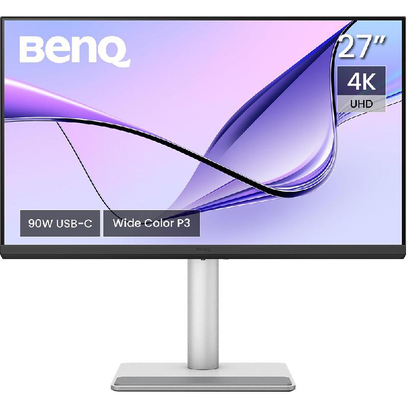 BenQ MA270U 27" Monitor, 4K UHD (Ultra HD), 60 Hz, 5ms (GtG), Built-in Dual Speaker (2 X 3W), Black/Silver