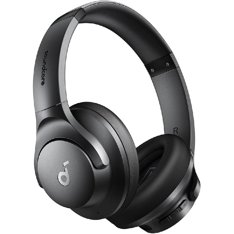 Anker Soundcore Q20i Over-Ear Headphones, Hybrid Active Noise Cancelling, Bluetooth, USB (Charging), Built-in Microphone, Black