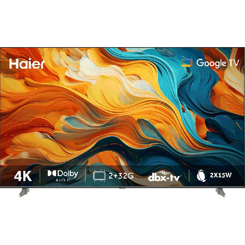 Haier 50" Smart TV, 4K LED, 60 Hz, Black, H50K85EUX