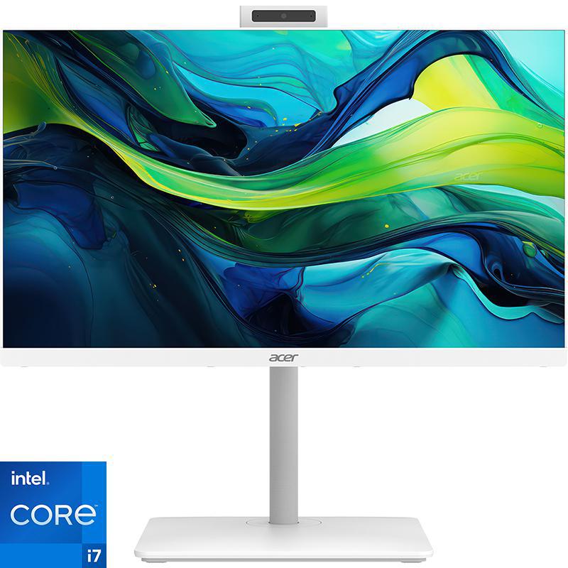 Acer Aspire C Desktop Computer, 27", Intel Core i7, 16 GB RAM, 1 TB SSD, Intel Iris Xe Graphics