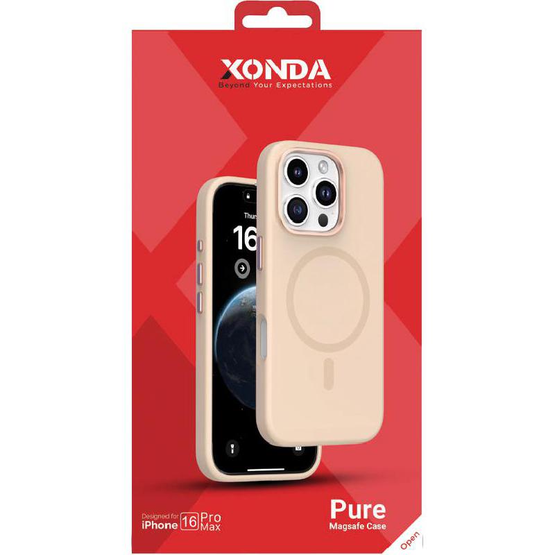 Xonda Pure Back Cover Mobile Case with MagSafe, for iPhone 16 Pro Max, Desert — 2