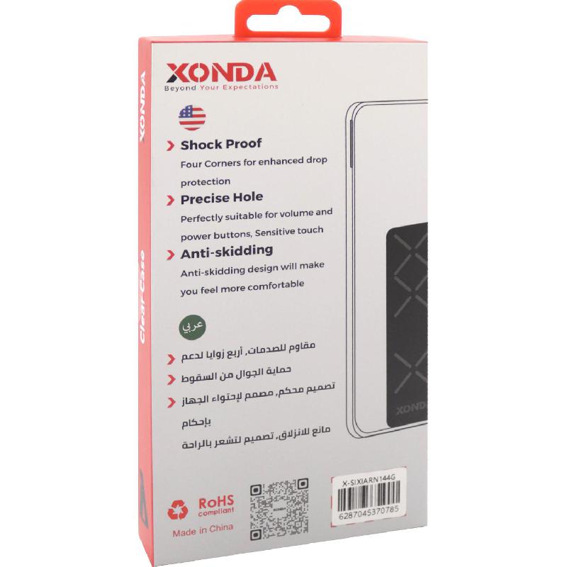 Xonda Back Cover Mobile Case with Strap, for Xiaomi Redmi Note 14 4G, Black — 2