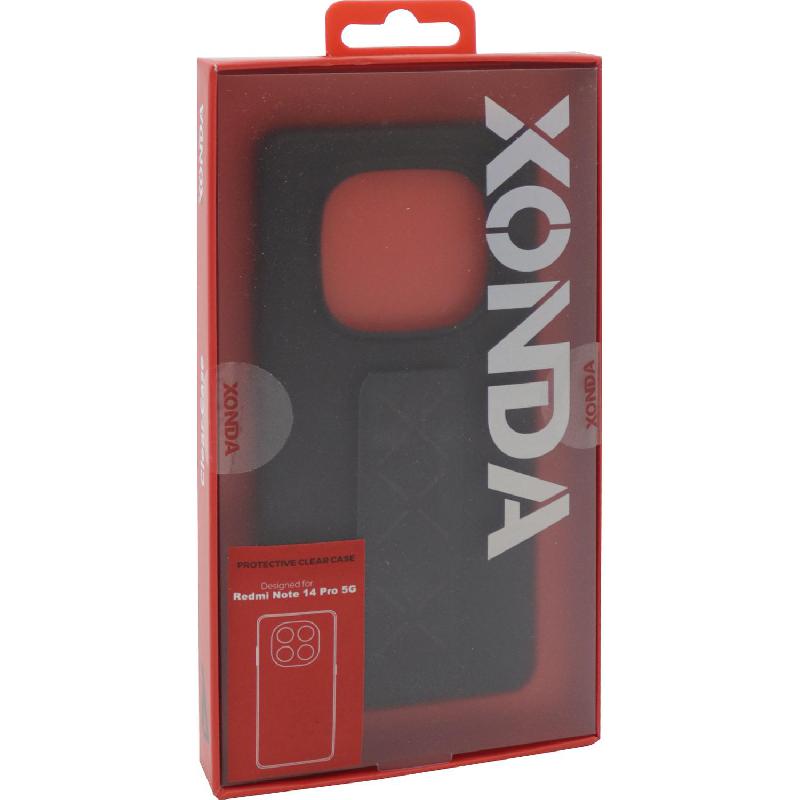Xonda Back Cover Mobile Case with Strap, for Xiaomi Redmi Note 14 Pro 5G, Black