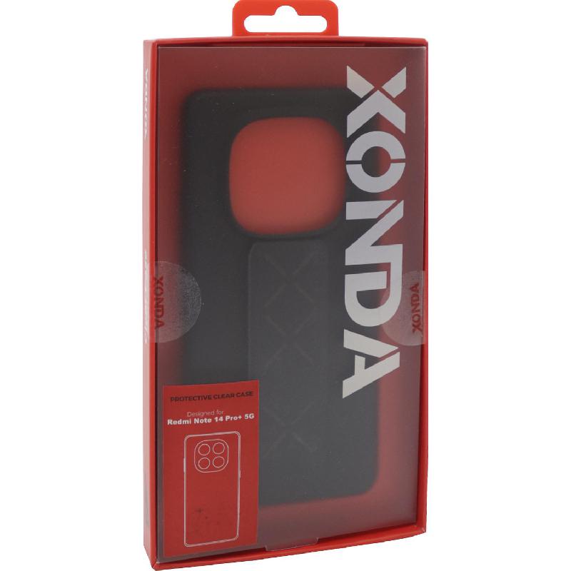 Xonda Back Cover Mobile Case with Strap, for Xiaomi Redmi Note 14 Pro+ 5G, Black