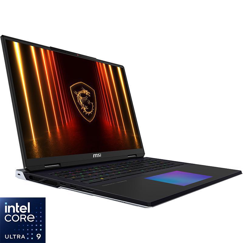 MSI Titan Gaming Laptops, AI, 18", Intel Core Ultra 9, 64 GB RAM, 6 TB SSD, Windows 11 Pro, NVIDIA GeForce 24 GB VR Enabled