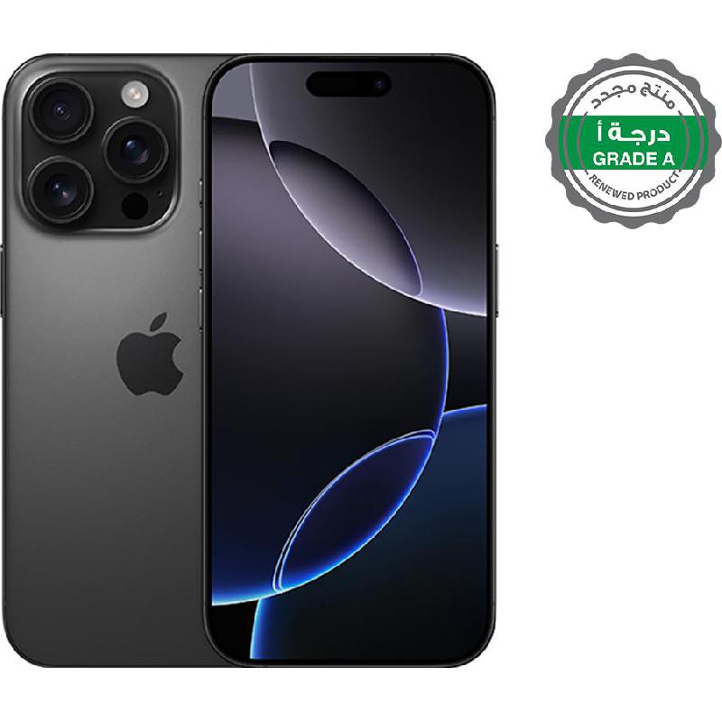 Renewed Grade A Apple iPhone 16 Pro, 512 GB, Black Titanium, 5G