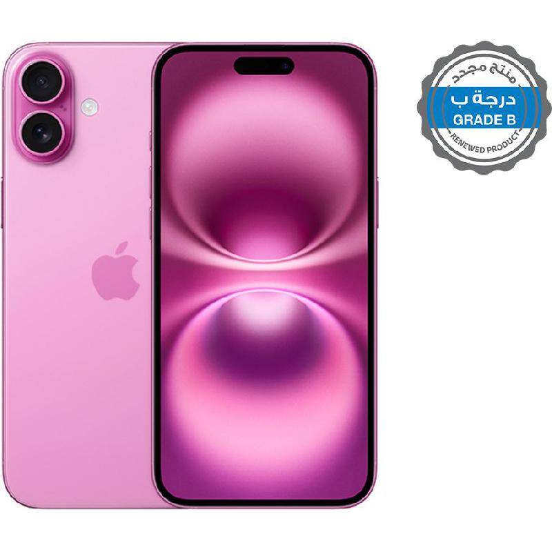 Renewed Grade B Apple iPhone 16 Plus, 512 GB, Pink, 5G