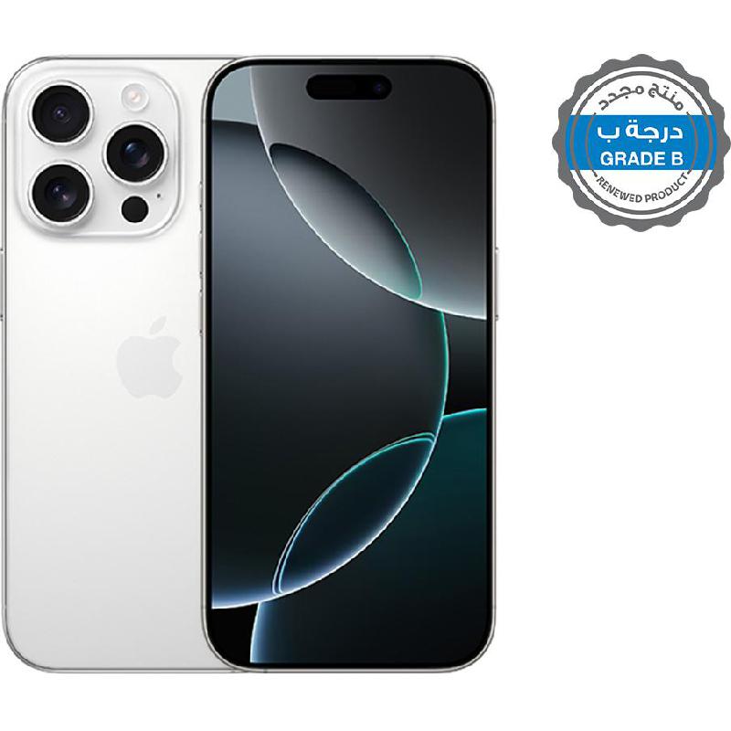 Renewed Grade B Apple iPhone 16 Pro, 256 GB, White Titanium, 5G