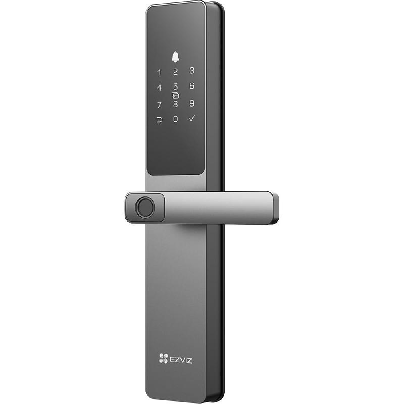 Ezviz DL05 Smart Fingerprint Lock, Wi-Fi, Works with Android/iOS Devices, Metallic Grey