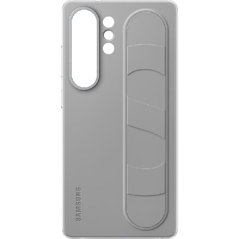 Samsung Standing Grip Back Cover Mobile Case with Stand, for Samsung Galaxy S25 Ultra, Grey