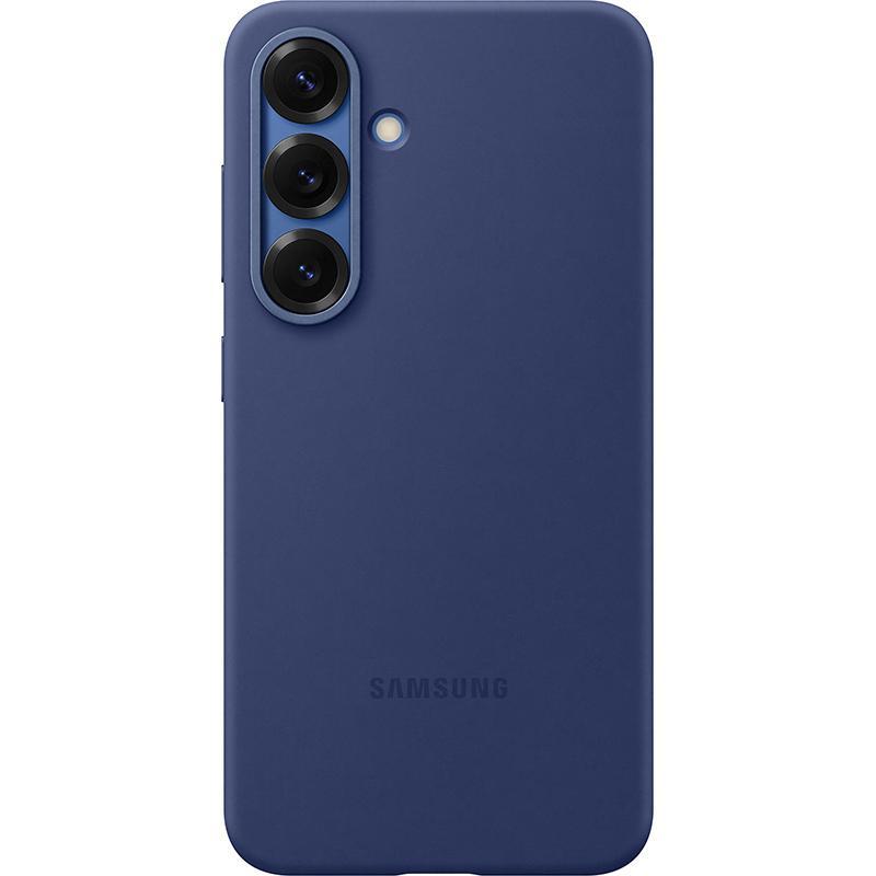 Samsung Silicone Back Cover Mobile Case, for Samsung Galaxy S25, Blue