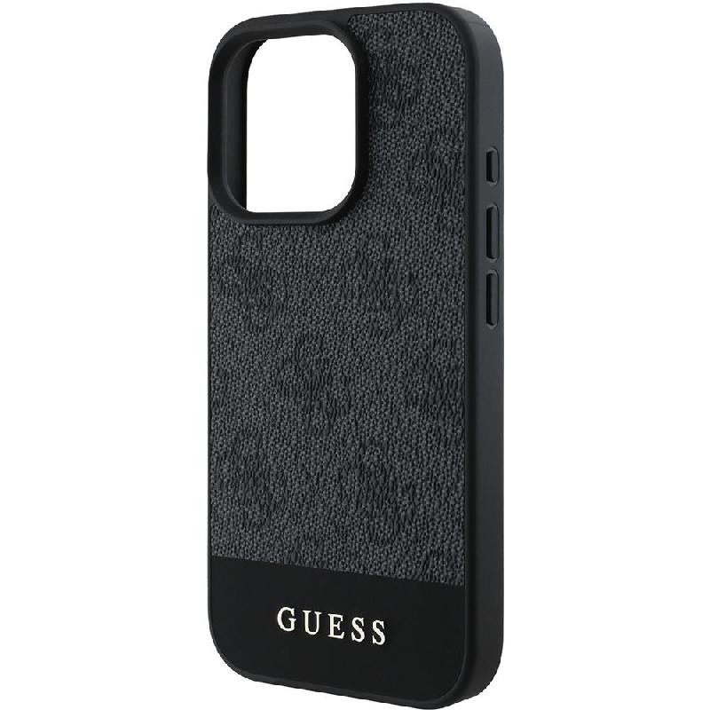 Guess Glossy Printing Back Cover Mobile Case, for iPhone 16 Pro Max, Grey
