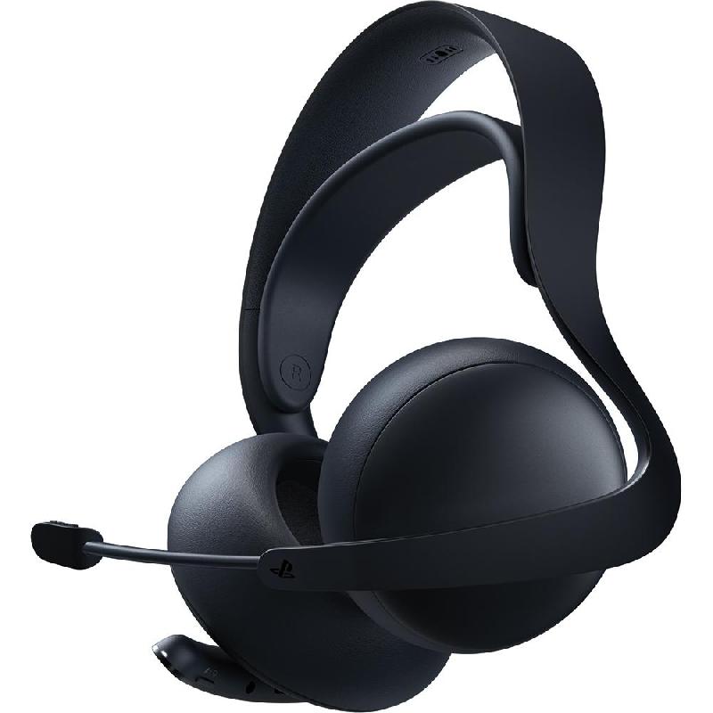 Sony PULSE Elite Gaming Headset, AI-Enhanced Noise Rejection, Bluetooth/Wireless, USB (Charging), Retractable Microphone, Midnight Black