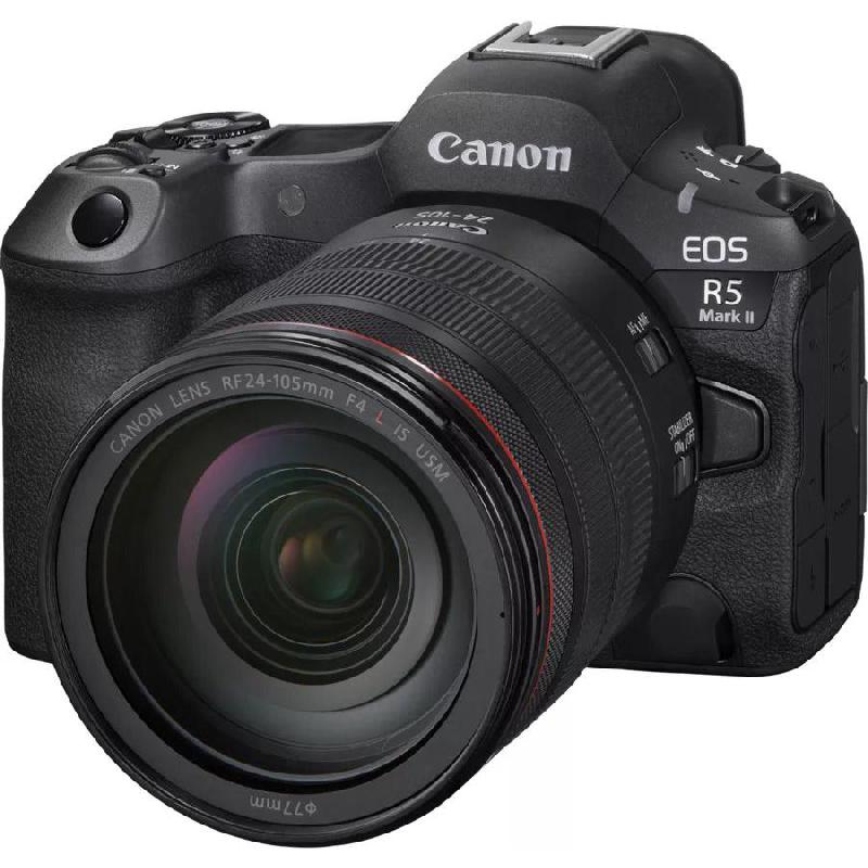 Canon EOS R5 (Mark II) Mirrorless Camera, 45 MP, with 24 - 105 mm Lens, Wi-Fi/Bluetooth, 8K/60p
