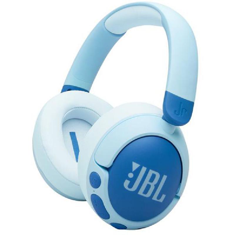 JBL Junior 470NC Over-Ear Headphones, Active Noise Cancelling, Bluetooth, USB (Charging), Built-in Microphone, Blue