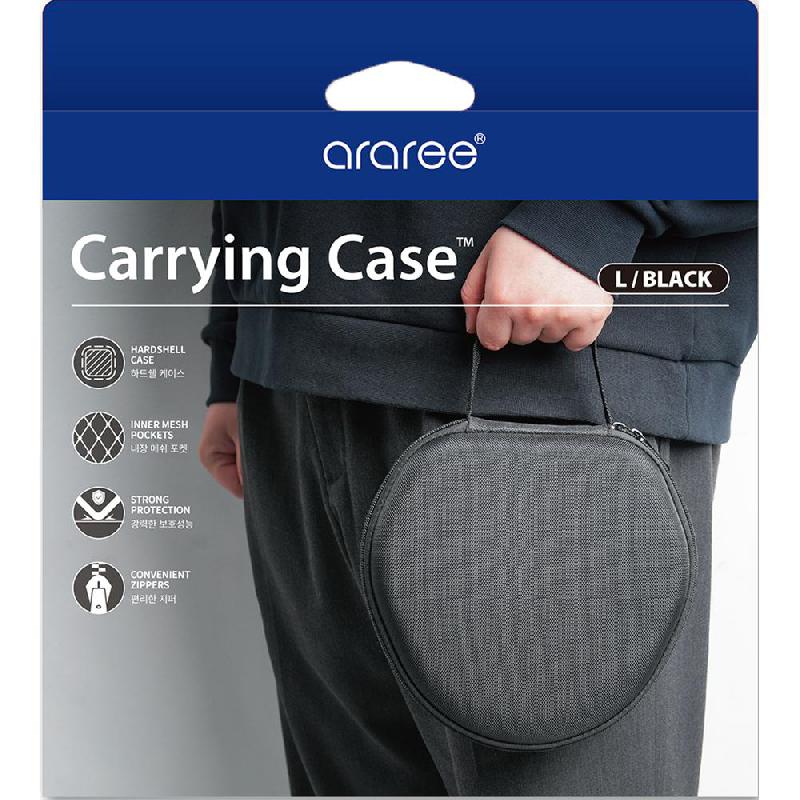 Araree Headphone Case Headset Case, for Headphones, Black