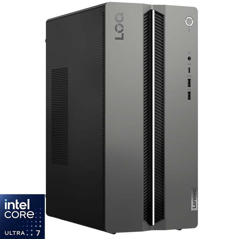 Lenovo LOQ Tower 17IAX10 Gaming CPU, AI, Intel Core Ultra 7 255HX, 16 GB RAM, NVIDIA GeForce RTX 3050 (6 GB), 512 GB SSD