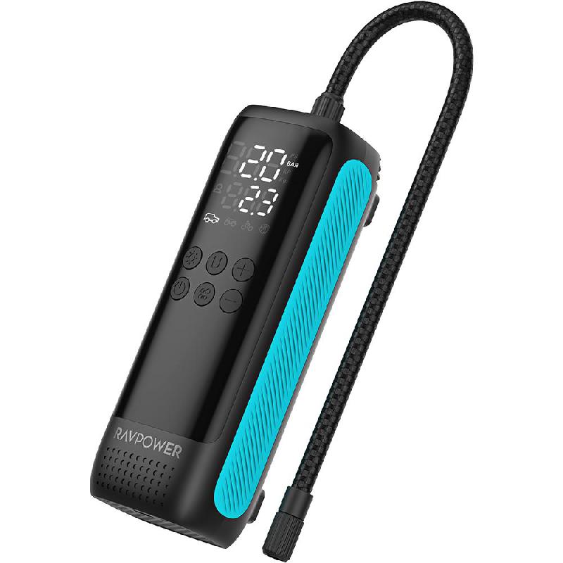 RAVPower Premium Smart Air Compressor Smartphone Car Accessory, Black