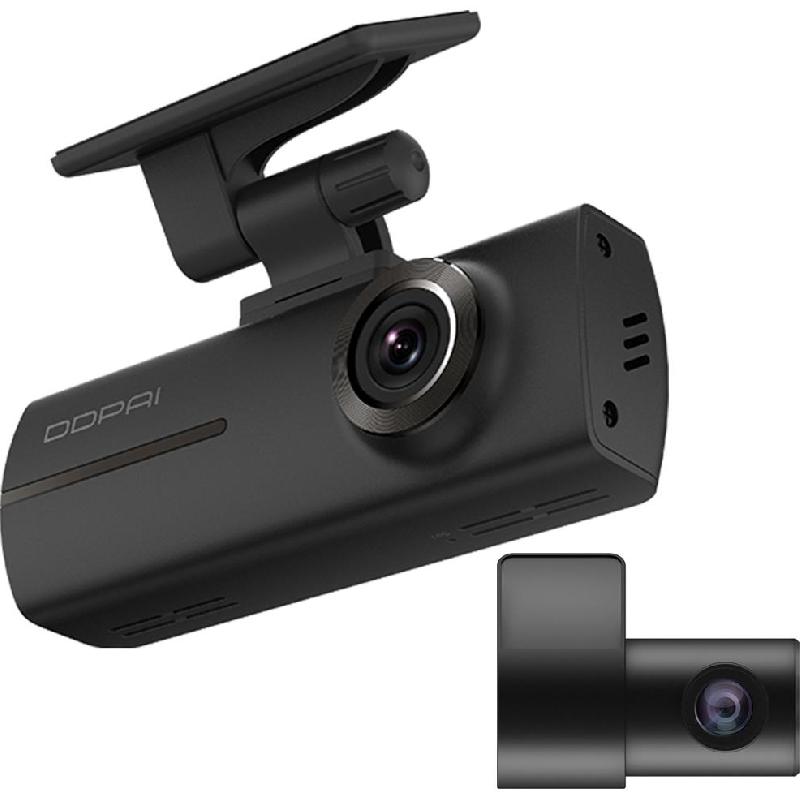 DDPAI N1 Dual Dash Cam, for Most Smartphones with Android OS/iOS, Black