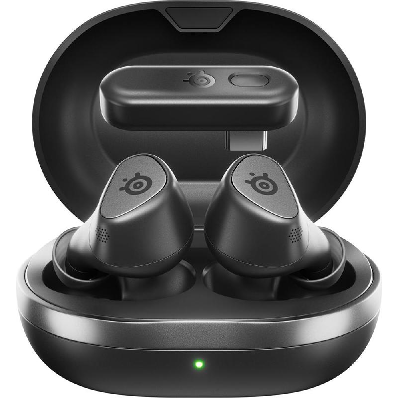 SteelSeries Arctis Gamebuds Earbuds, Active Noise Cancelling, Bluetooth/Wireless, USB (Charging), Built-in Microphone, Black