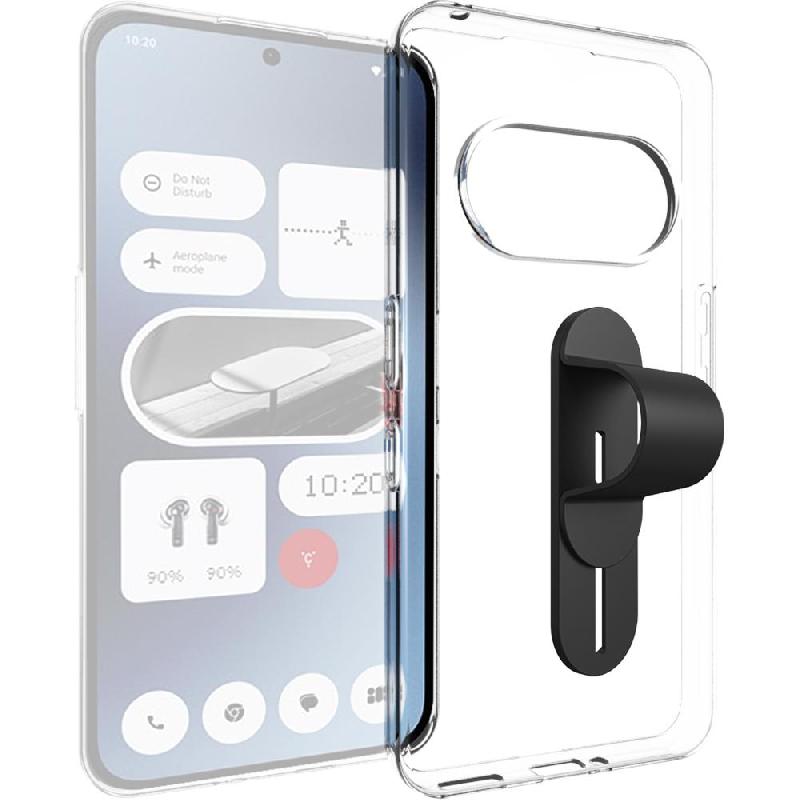 Just in Case Soft Back Cover Mobile Case with Strap, for Nothing Phone (3a), Clear