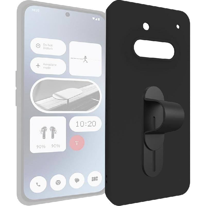 Just in Case Soft Back Cover Mobile Case with Strap, for Nothing Phone (3a), Black