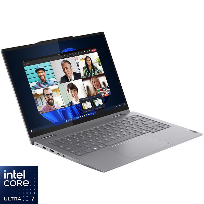 Lenovo ThinkBook 14 2-in-1 Laptop - Convertible, AI, 14", Intel Core Ultra 7, 32 GB RAM, 1 TB SSD, Windows 11 Pro, Intel Graphics, Foldable