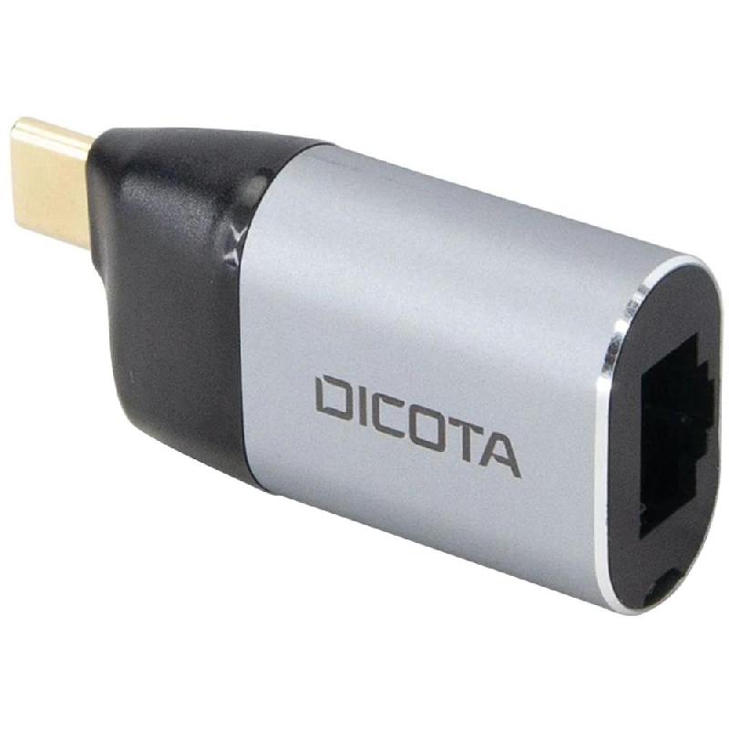 Dicota USB-C to Ethernet, PD (100W) Adapter — 3