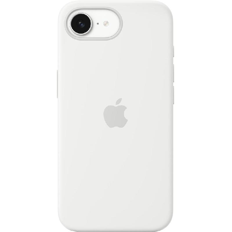 Apple Silicone Back Cover Mobile Case, for iPhone 16e, White
