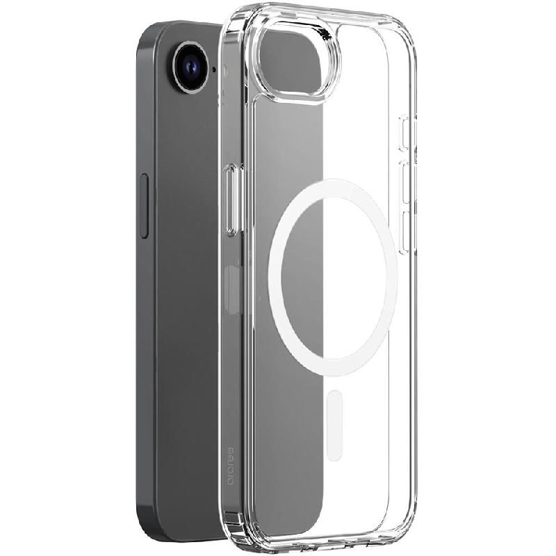 Araree Duple M Back Cover Mobile Case with MagSafe, for iPhone 17e/iPhone 16e, Clear