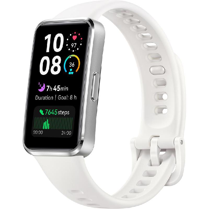 Huawei Band 10 Fitness Band, for Android 8.0 or Later/iOS 13.0 or Later/HarmonyOS 2.0 or Later, 1.47", AMOLED Color Screen, White