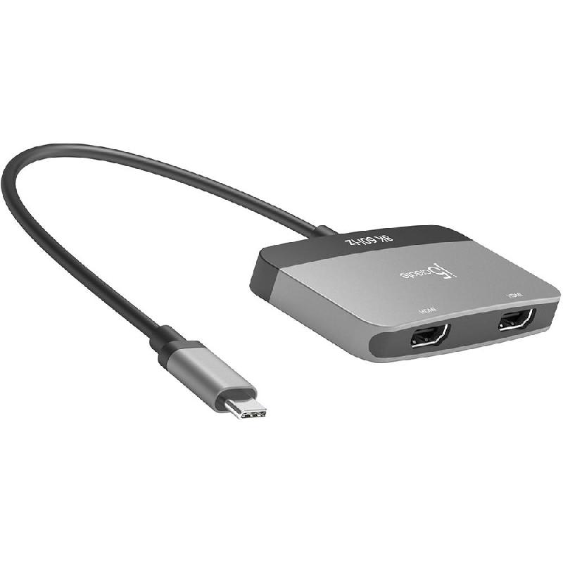 j5 Create 8K USB-C to Dual HDMI AV Adapter