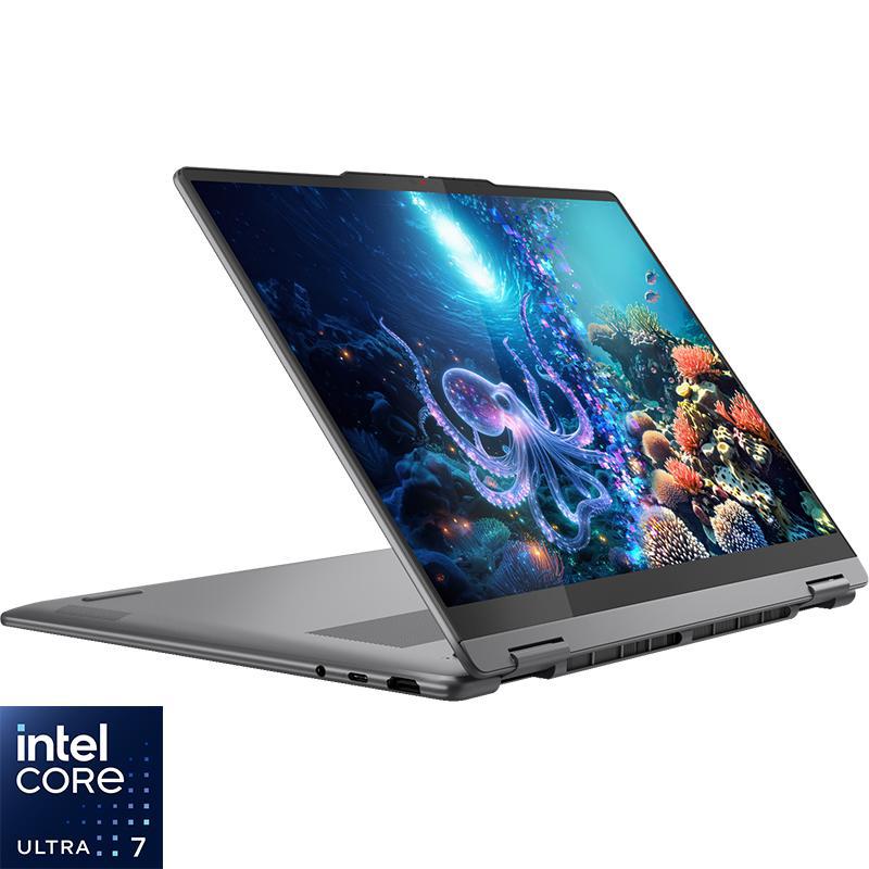 Lenovo Yoga 7 2-in-1 Laptop - Convertible, AI with CoPilot+, 14", Intel Core Ultra 7, 16 GB RAM, 1 TB SSD, Windows 11 Home, Intel Arc Graphics, Foldable