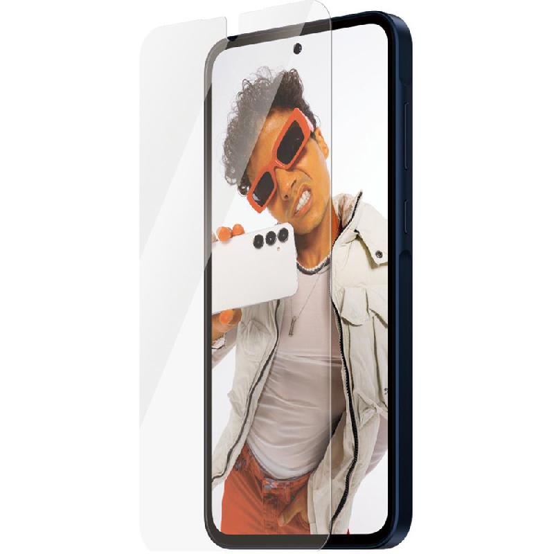 PanzerGlass SAFE Ultra Wide Fit Smartphone Screen Protector, for Samsung Galaxy A36 5G, Tempered Glass, Edge-to-Edge, Black