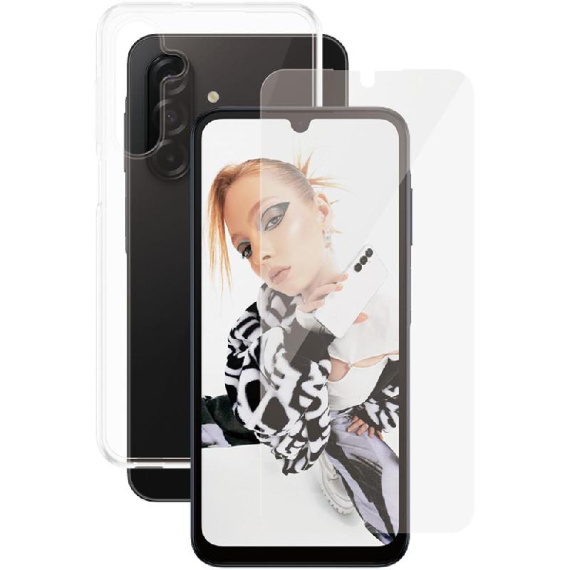PanzerGlass 2-in-1 Protection CARE X-Ray Soft Clear Case + SAFE Tempered Glass Ultra Wide Fit Smartphone Case Bundle, for Samsung Galaxy A26 5G, Clear