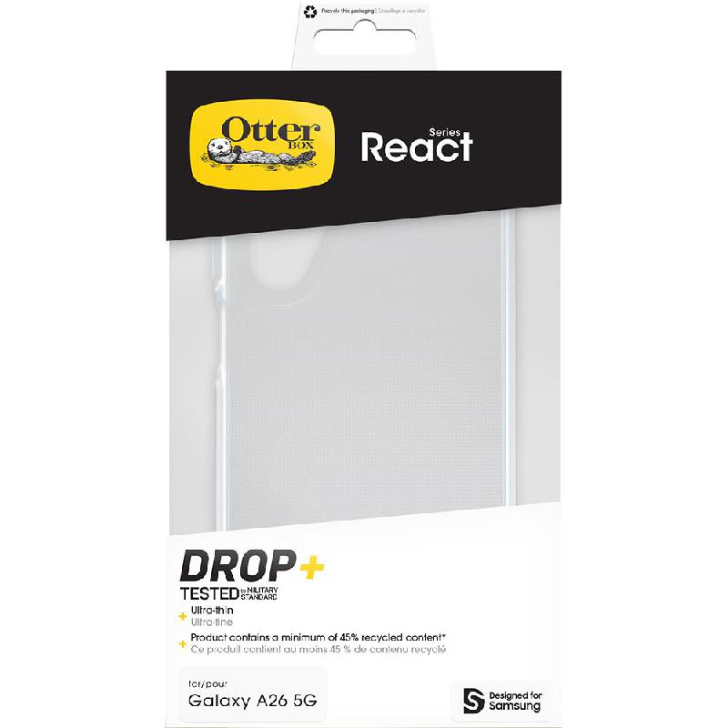 OtterBox React Back Cover Mobile Case, for Samsung Galaxy A26 5G, Clear — 2
