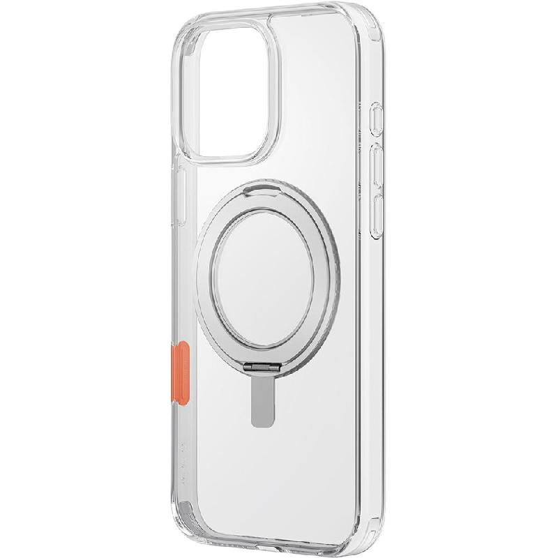 Uniq Swivix Back Cover Mobile Case with Stand, for iPhone 16 Pro, Clear