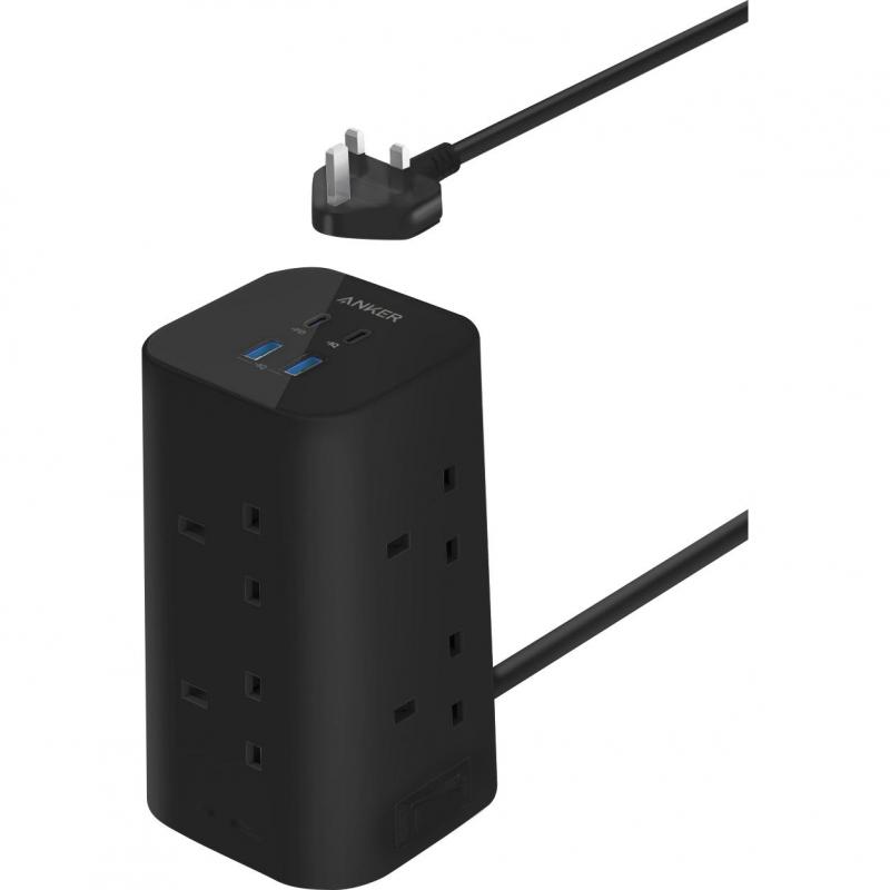 Anker USB Power Strip Power Extension, 8 Outlet;4 Port (2X USB/2X USB-C), 2.00 m ( 6.56 ft )